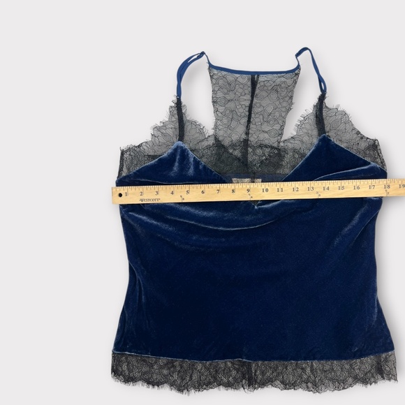 Y2K Gold Hawk Velvet Silk Cami Lace Top Whimsigoth Fairy Grunge Romantic Women S - Picture 9 of 13